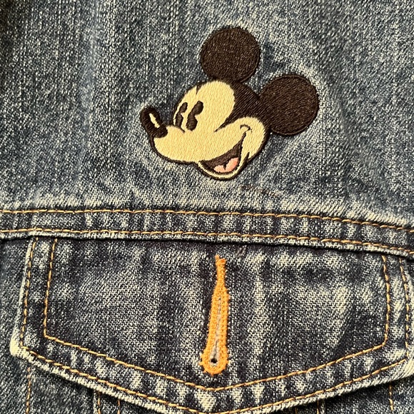 Vintage Disney Embroidered Mickey Mouse Denim Jacket. - Picture 2 of 8